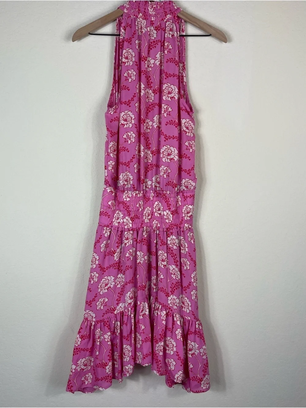 ALC Cody Silk Floral Halter Dress Pink Size 4 - Picture 6 of 8